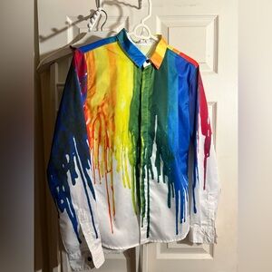 Youth Multicolor Drip Design Men's Shirt